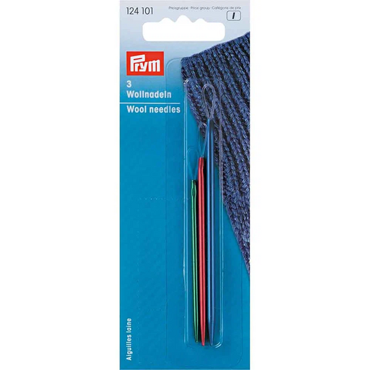 Prym parsinneulat lenkillä, alumiini 3kpl (124101)